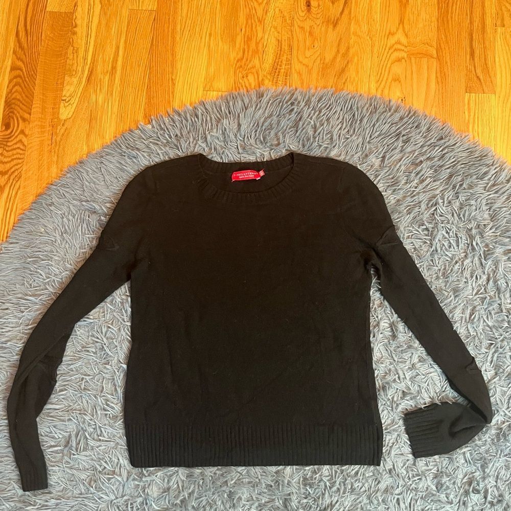 Anthropologie n:PHILANTHROPY Black Wool Cashmere Crew Neck Sweater Size M